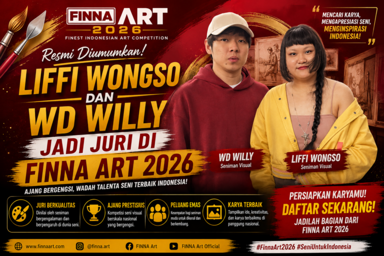 FINNA Art 2026 Hadirkan Liffi Wongso dan WD Willy sebagai Juri, Ajang Bergengsi bagi Seniman Indonesia
