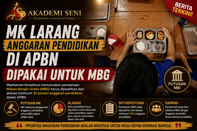 MK Larang Dana Pendidikan untuk MBG, Ini Alasan dan Ketentuannya