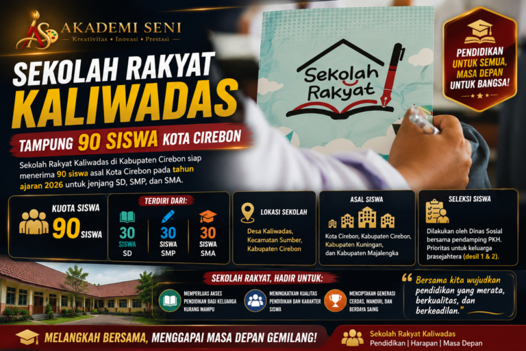 Sekolah Rakyat Kaliwadas Siap Terima 90 Siswa dari Kota Cirebon Tahun Ajaran 2026