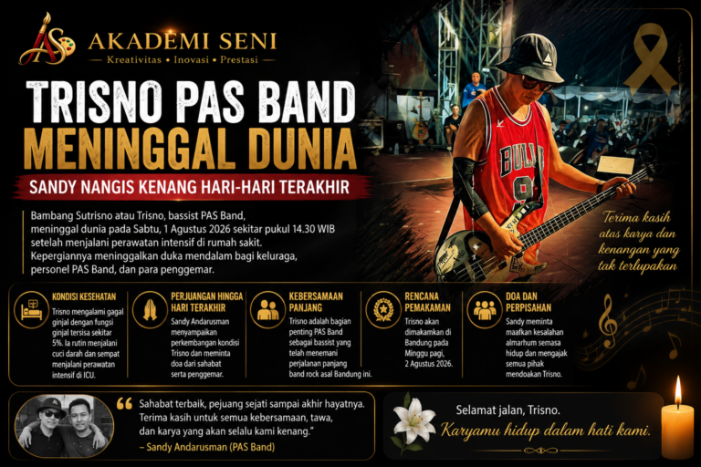 Trisno PAS Band Meninggal Dunia, Sandy Kenang Perjuangan Sahabatnya Melawan Sakit